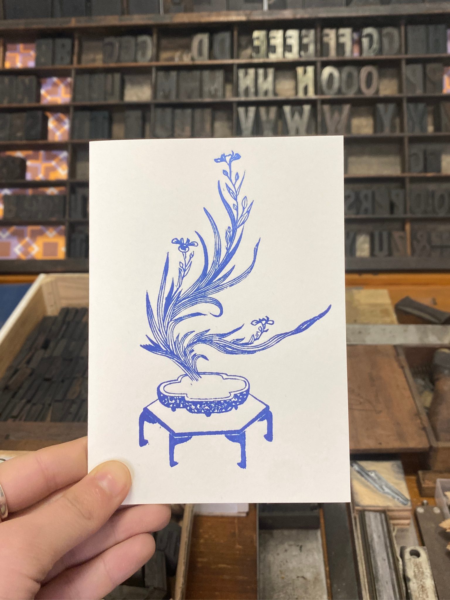 Ikebana-141 Ikebana Blue