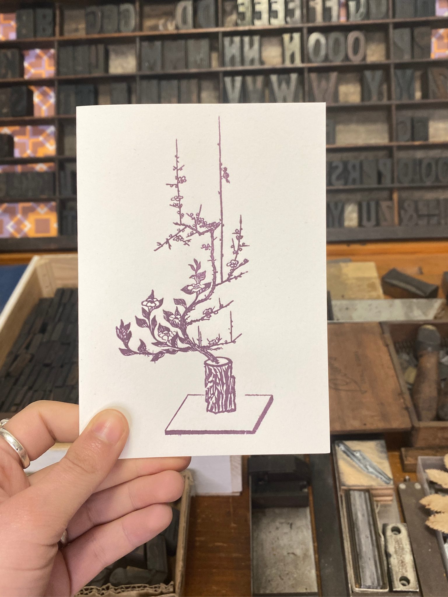 Ikebana-142 Ikebana Purple