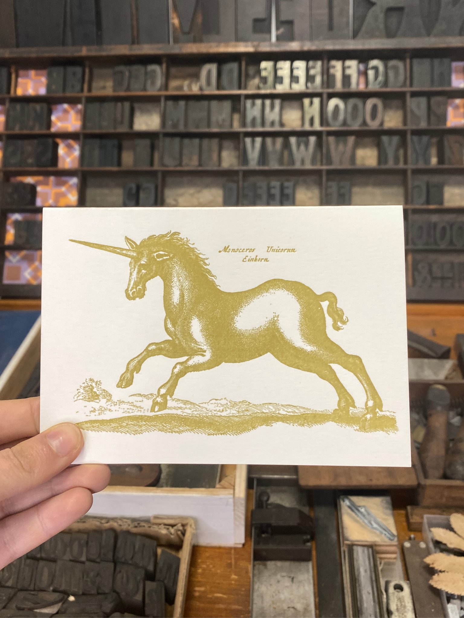 Sanders Unicorn Gold Unicorn