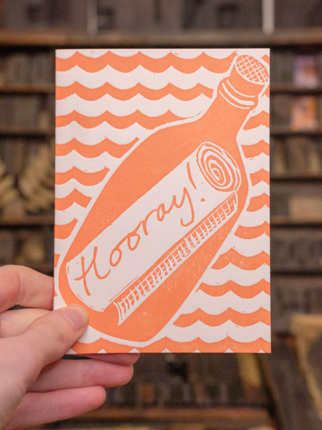 Hooray Hooray! - Message In A Bottle Card