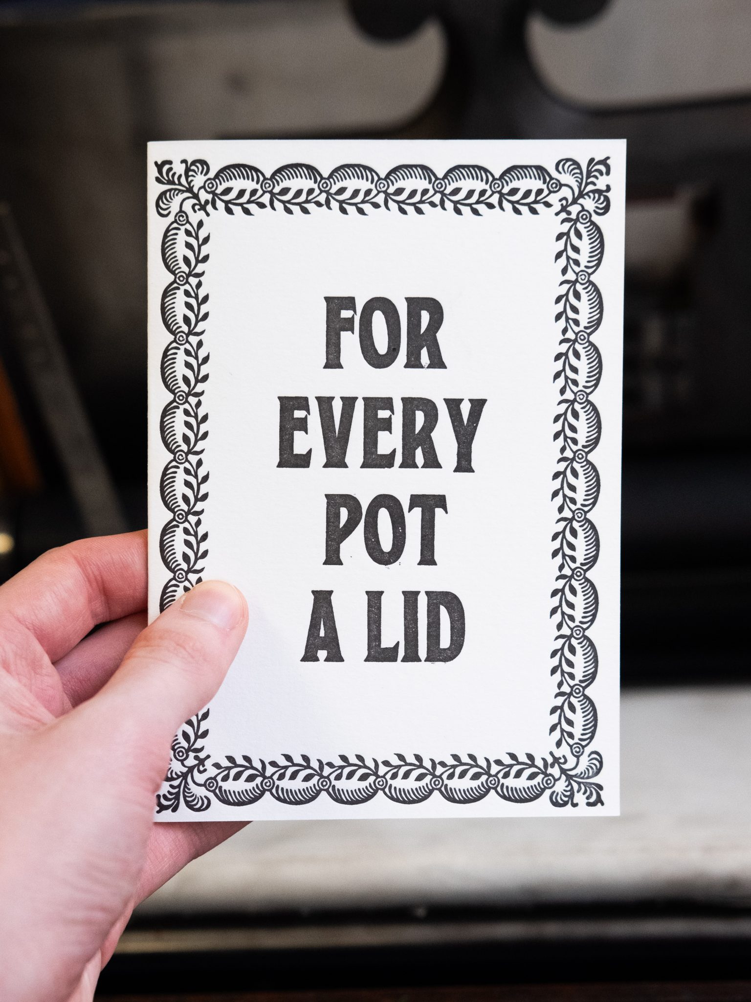 ForEveryPot For Every Pot A Lid Card