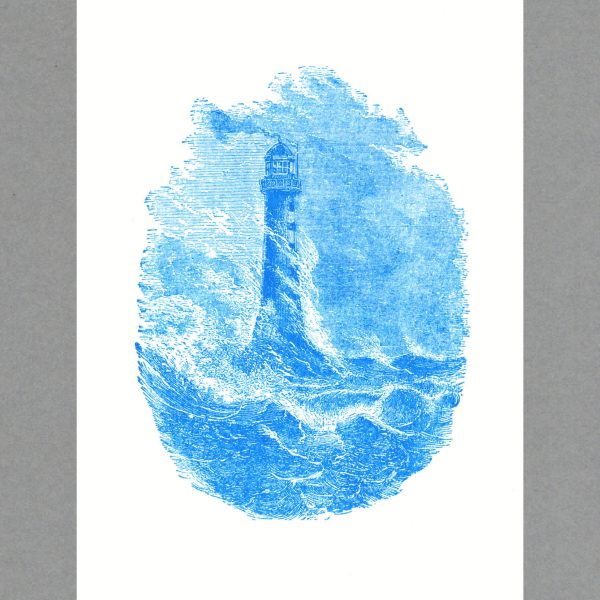 Bell Rock Lighthouse - A3 Risograph Print