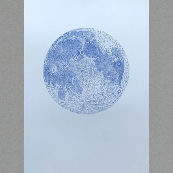 Blue Moon - A3 Risograph Print