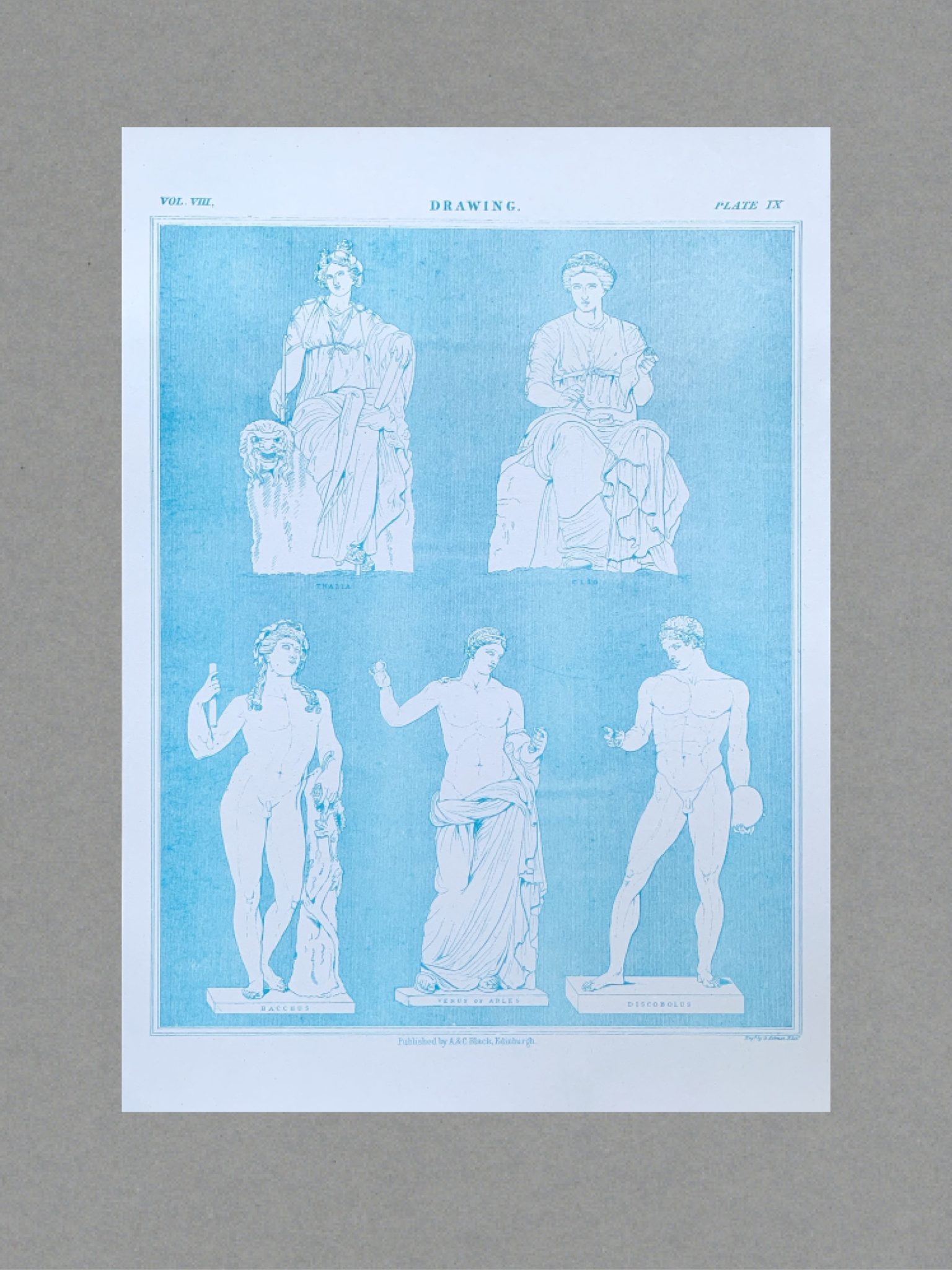 Statues Classical Sculptures - A3 Risograph Print
