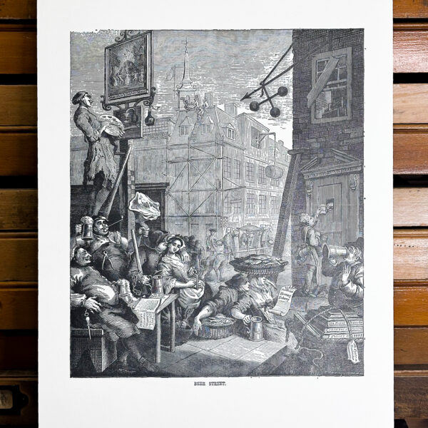 Beer Street - A3 Letterpress Print