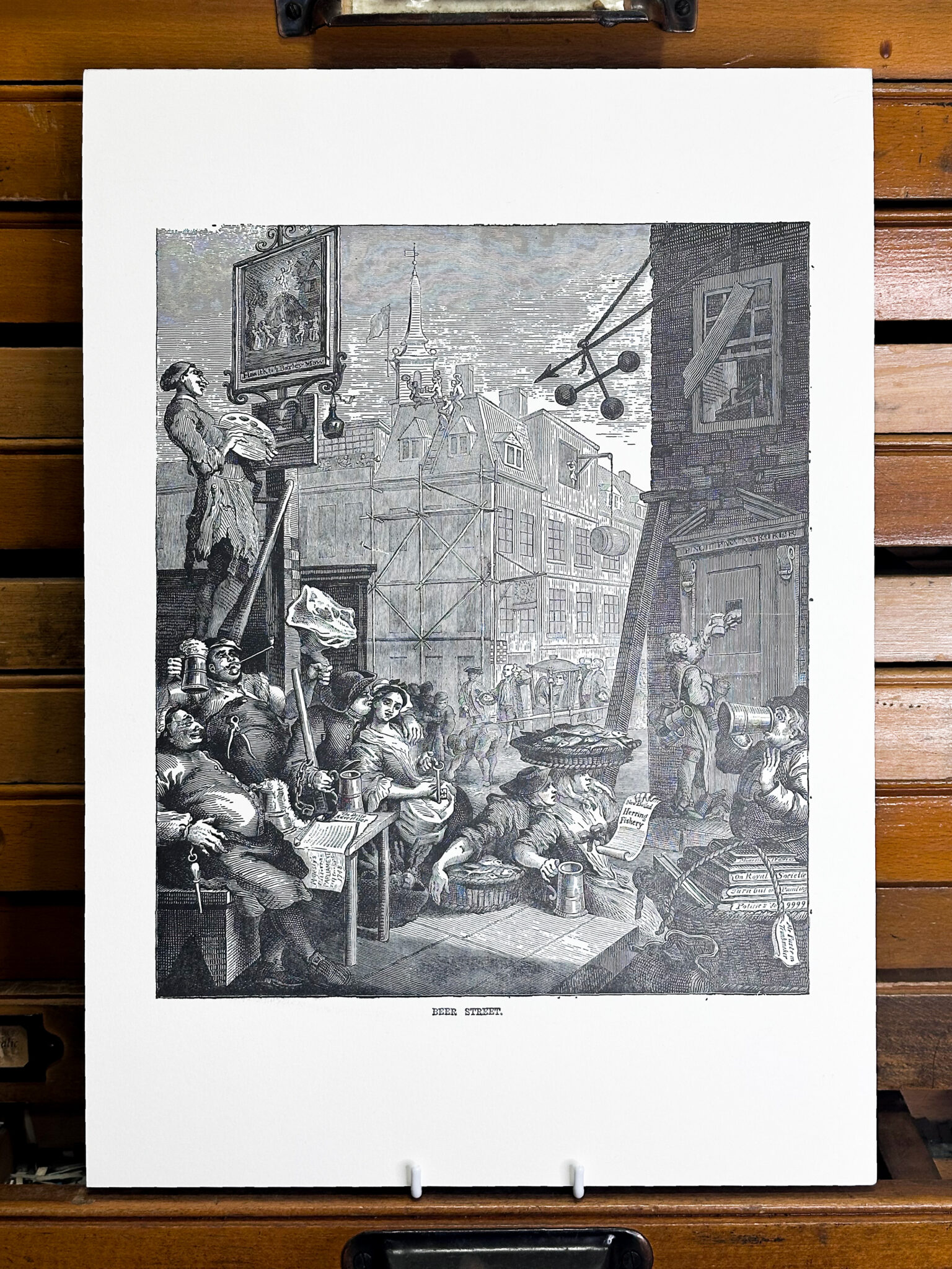 Beer Street Beer Street - A3 Letterpress Print