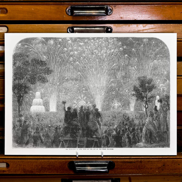 Fireworks - A3 Letterpress Print