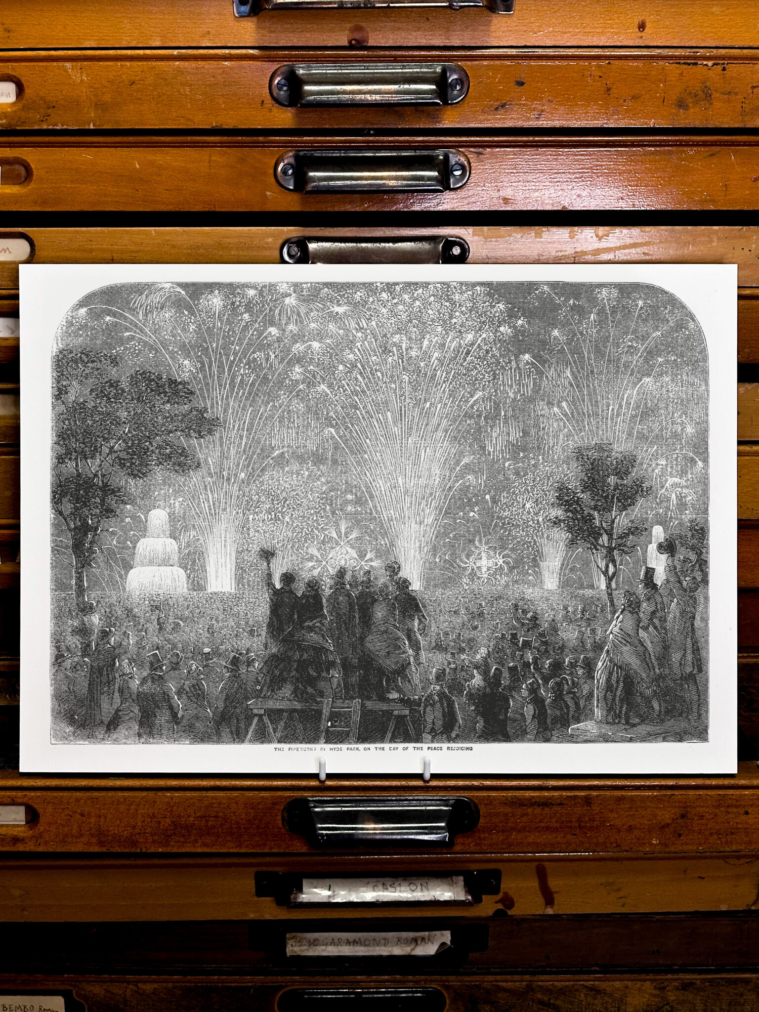 Fireworks Fireworks - A3 Letterpress Print