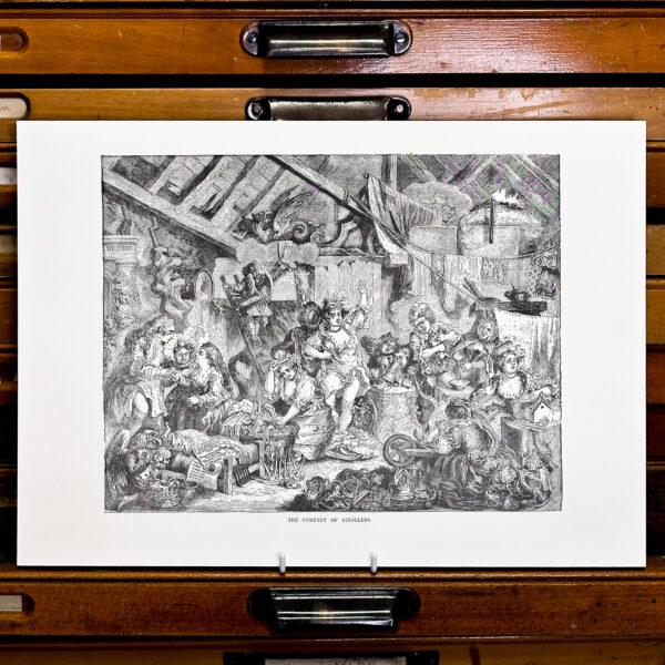 The Company of Strollers - A3 Letterpress Print